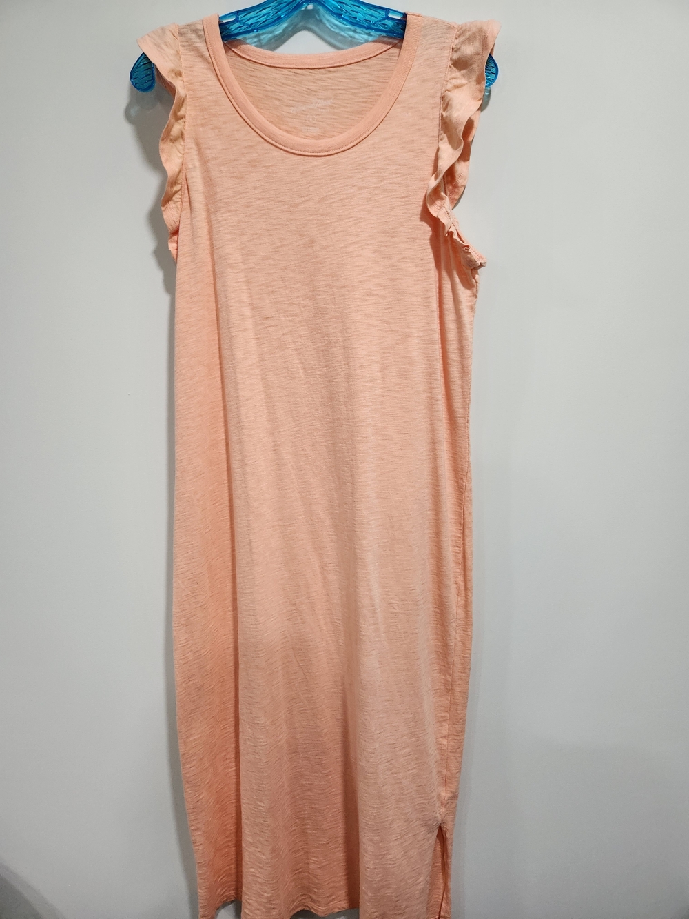 Universal Thread Peach Ruffle Sleeve Midi Dress